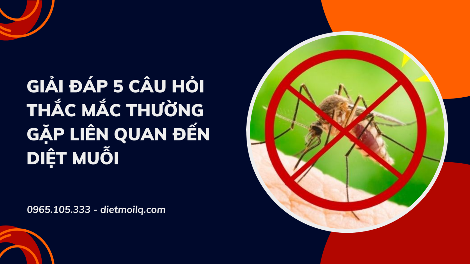 Giải đáp 5 câu hỏi thắc mắc thường gặp liên quan đến diệt muỗi