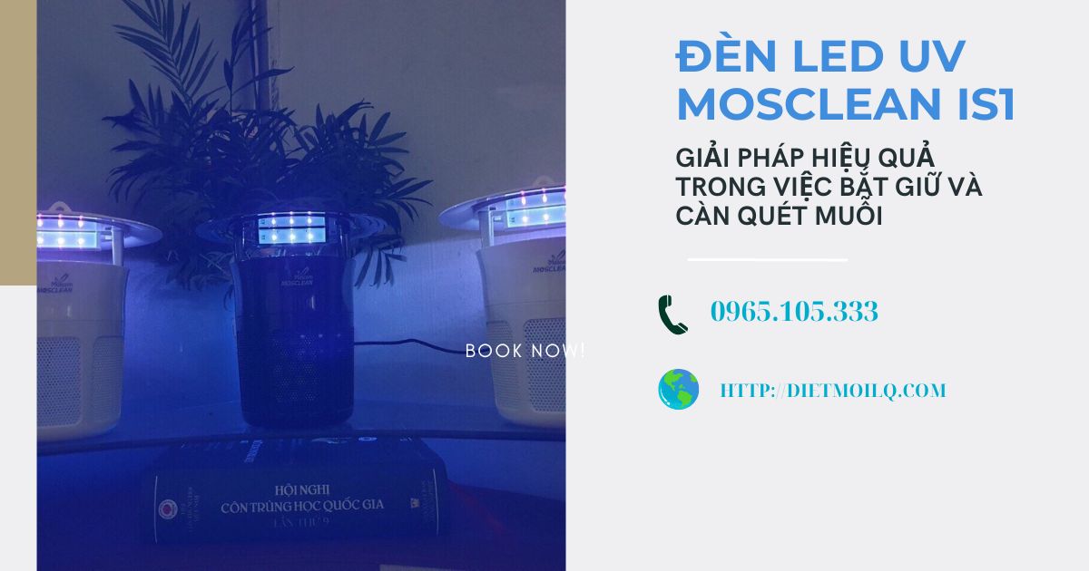 Đèn LED UV Mosclean IS1: Giải pháp hiệu quả trong việc bắt giữ và càn quét muỗi