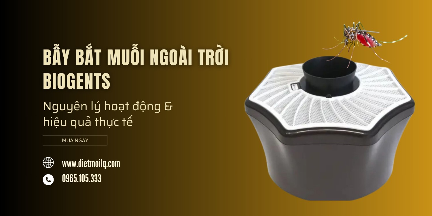 Bẫy bắt muỗi ngoài trời Biogents: Nguyên lý hoạt động và hiệu quả thực tế