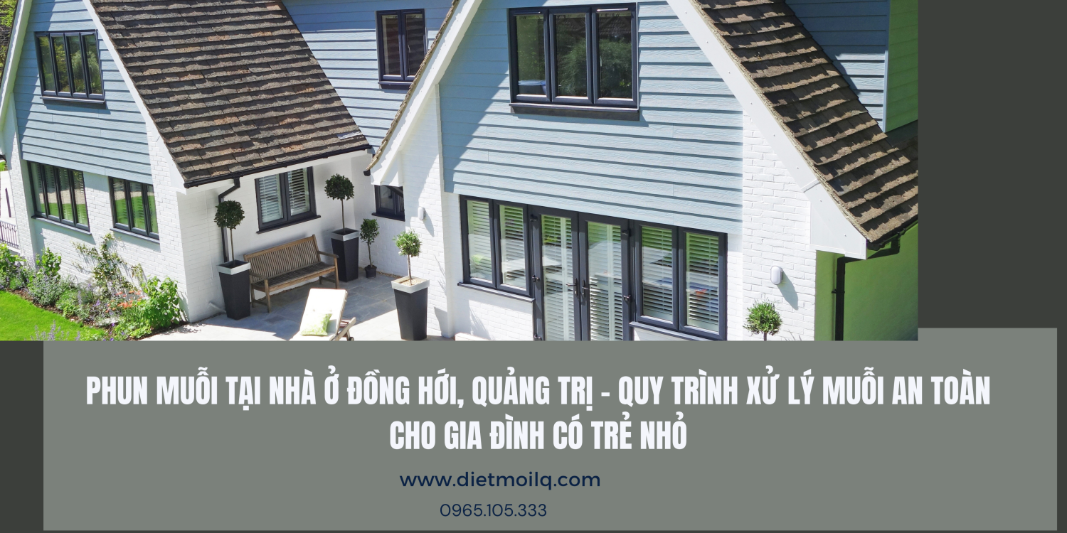 Phun muỗi tại nhà ở Đồng Hới, Quảng Trị – Quy trình xử lý muỗi an toàn cho gia đình có trẻ nhỏ