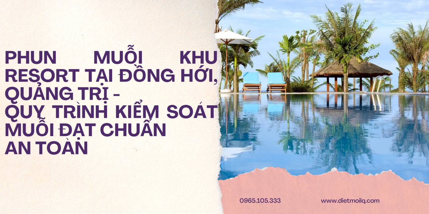 Phun muỗi khu Resort tại Đồng Hới, Quảng Trị – Quy trình kiểm soát muỗi đạt chuẩn an toàn
